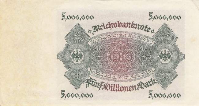 5 Millionen Mark 1923